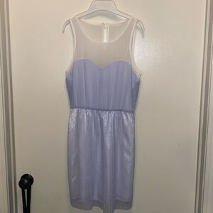 NWOT white and lavender dress